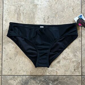 Black hipster swim bottoms